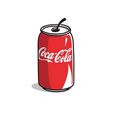 can of coca cola sticker