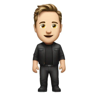 ilon musk runs sticker