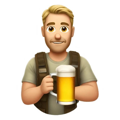 Australian dad with beer sticker
