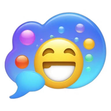 speach bubble with voice waveform sticker