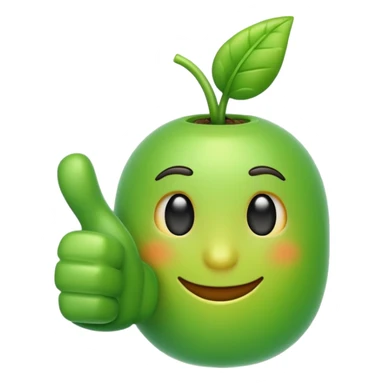 green thumbs up emoji sticker
