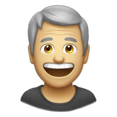 Salut mort de rire sticker