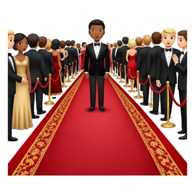 red carpet and crowd sticker