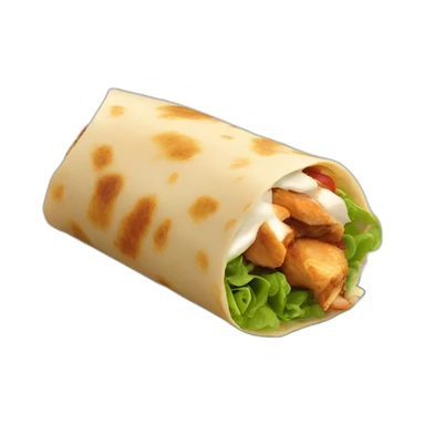 Fork-and-chicken-wrap sticker