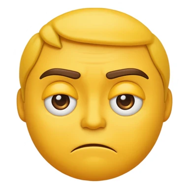 Annoyed emoji sticker