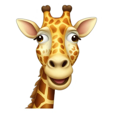 Happy giraffe sticker