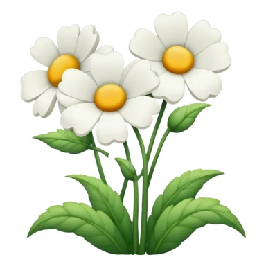 ramo de flores de claveles blancos sticker