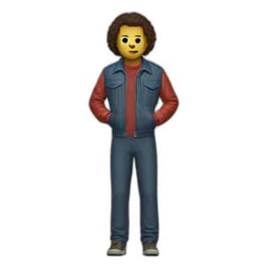 personne de stranger thing  sticker