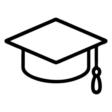 Icon student graduation  sticker