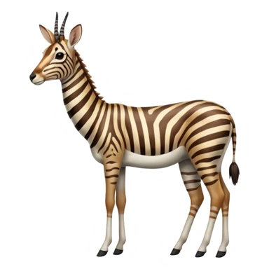 Zebra-antelope-gazelle-hybrid, full body sticker