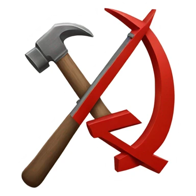 Hammer and sickle sticker