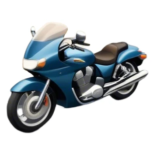An icon showing a motorcycle and a car speeding through a winding road, with the car’s sleek silhouette blending into the curve of the road while the motorcycle zips past. The scene should capture the thrill of the ride, the freedom of the open road. transparent background. sticker