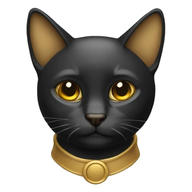Gato con sobretodo negro y dorado  sticker