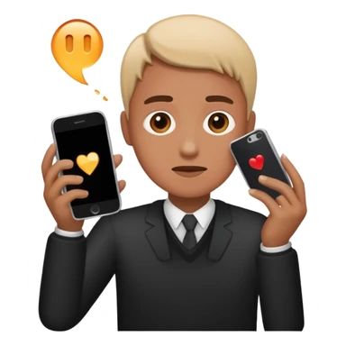 Person dropping phone sticker