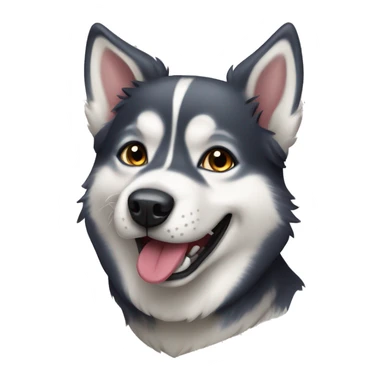 Husky dog mix lablador Dog play ball sticker