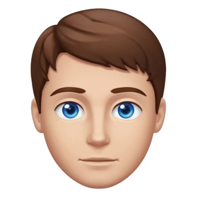 Jacob Underwood brown hair, blue eyes sticker