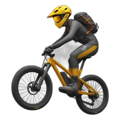 downhill mountain biking sticker
