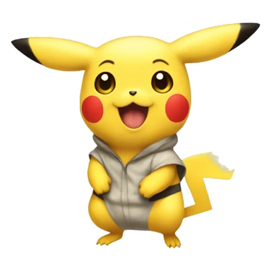 Pikachu but so weird sticker