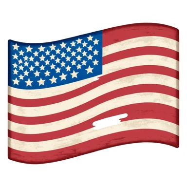 upside down American flag sticker