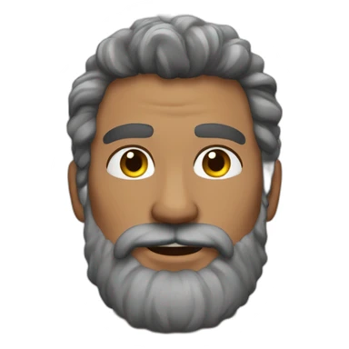 Hot bearded shirtless dad, salt and pepperhair sticker