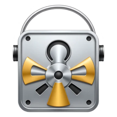 mac os icon metal mute no sound audio  🔇  sticker