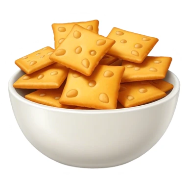 Bowl of Cheez-Its sticker