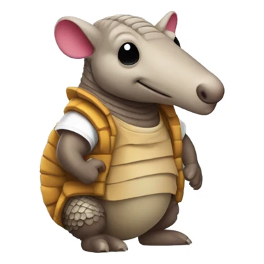 A armadillo with a tshirt that says ICV sticker
