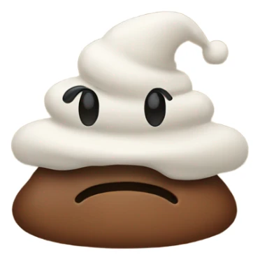 Poop with a hat  sticker