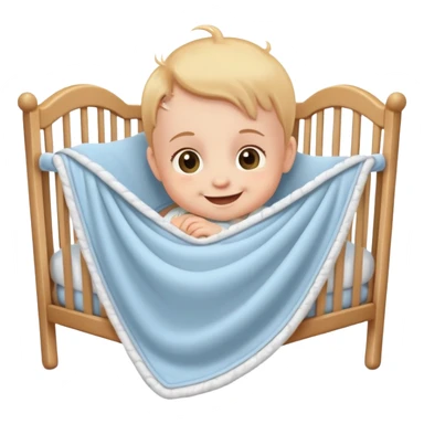 Baby cute crib sticker