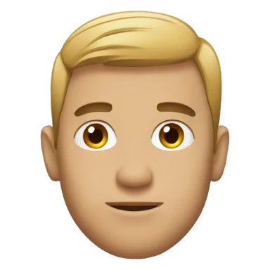 Man with low fade sticker