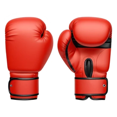 Minimalistic flat vector icon, iOS style, thin black contour on white background. Boxing gloves or a fighter silhouette in stance. sticker