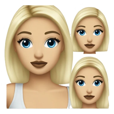 blonde kylie jenner with blue eyes sticker