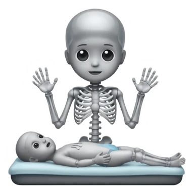 X ray baby emoji sticker