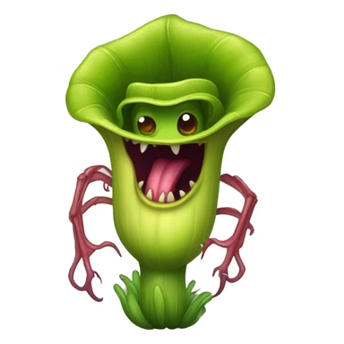 Carnivorous plant monster  sticker