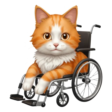 cat wheelchair sticker