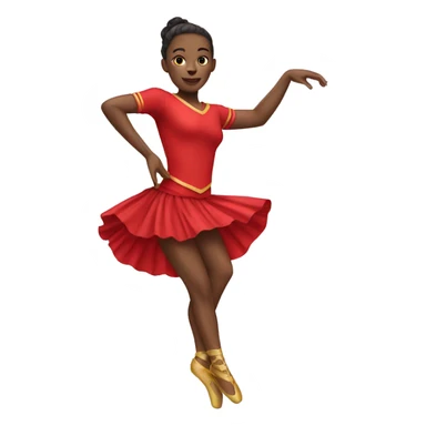 Dancer with red uniform sticker