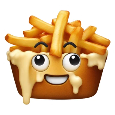 Poutine qui fait des pompes  sticker