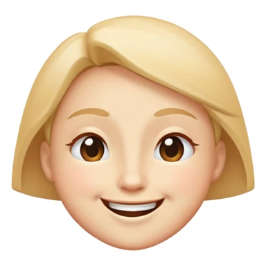 A cheerful, smiling face with closed, upward-angled eyes and a content expression, conveying happiness, joy, or satisfaction. sticker