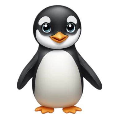 penguin chick sticker