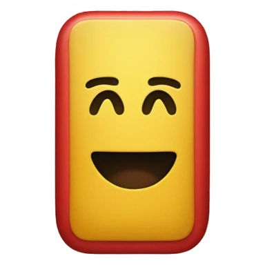 "a black and red rectangle with a medium-sized yellow circle in the middle sticker