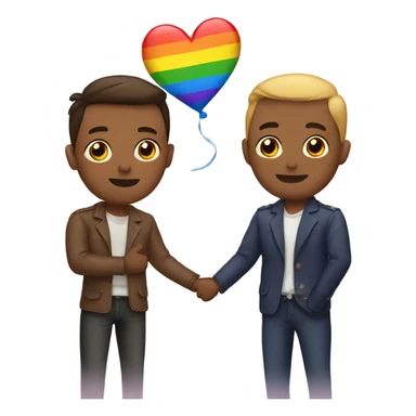 Gay men lovers sticker