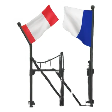 no entry sign over the french flag sticker