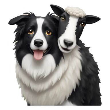 Bordercollie with a Sheep sticker