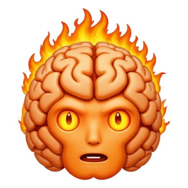 brain on fire sticker