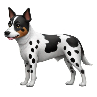 Black and white spotted Australian cattle dog sticker
