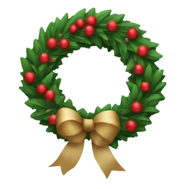 christmas wreath sticker
