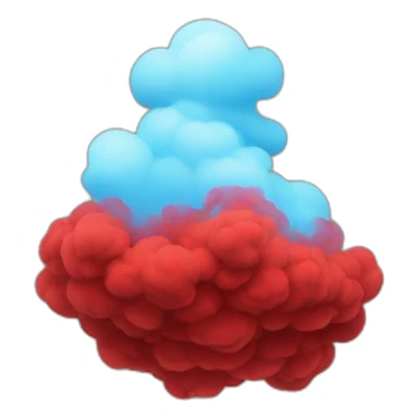 red smoke bomb sticker