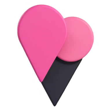 pink location pin sticker