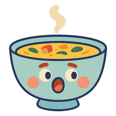 mini soup bowl sticker