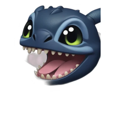 Stitch and Toothless together sticker